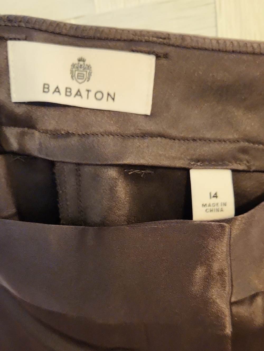 Aritzia Babaton Refined Satin Cargo Pant In Coffee Bean Limited Edition Size 14 - Picture 4 of 4